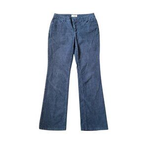 St. John's Bay Womens Straight Leg Slender Boot Cut Corduroy Pants Size 6